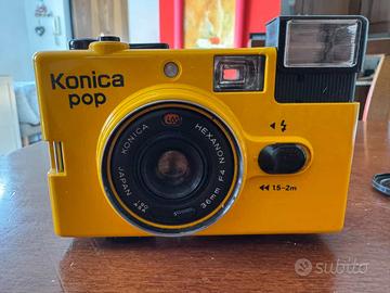 Konica Pop 35mm Fotocamera Gialla