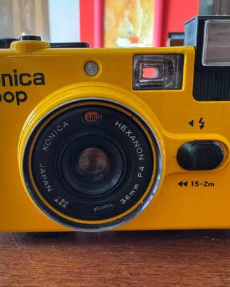 Konica Pop 35mm Fotocamera Gialla