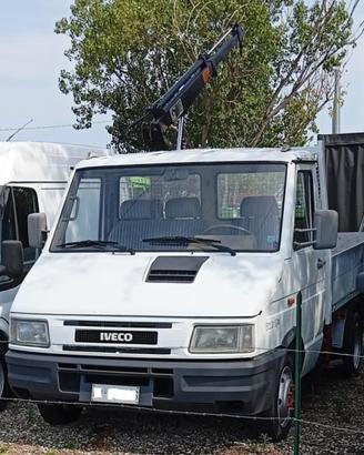IVECO Daily 35-8 cassone fisso + gru