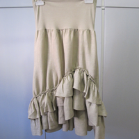 Gonna in lino e maglia