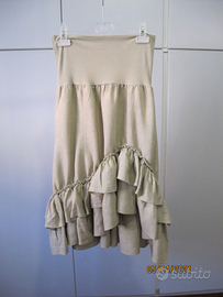 Gonna in lino e maglia