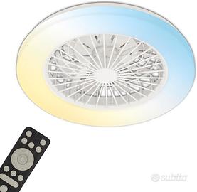 Briloner - Plafoniera con Ventilatore a 5 velocità