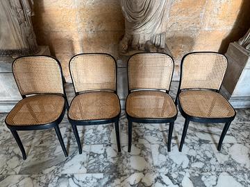 4 sedie tonneau modernariato