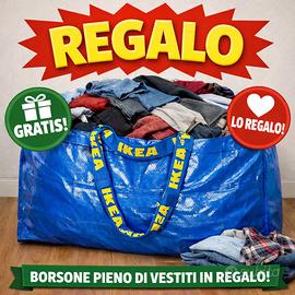 Borsone pieno di vestiti S / XS / M