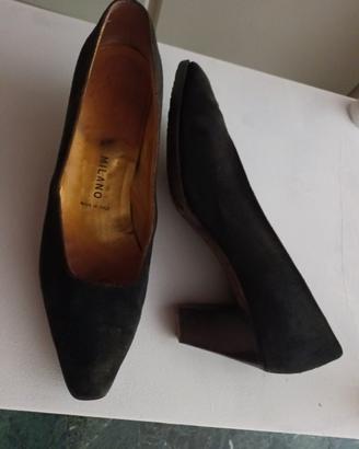scarpe  nere in camoscio n 41