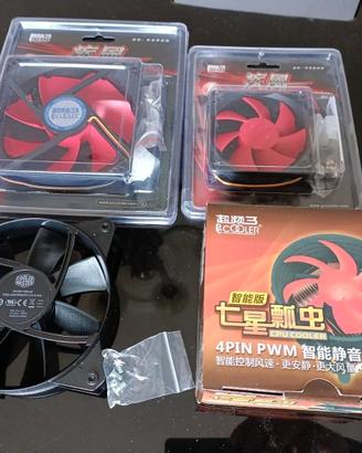 Set 4 Ventole PC: 1 x CPU, 2 x 120mm, 1 x 80mm