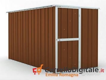 deposito attrezzi giardino 175x307 legno scuro