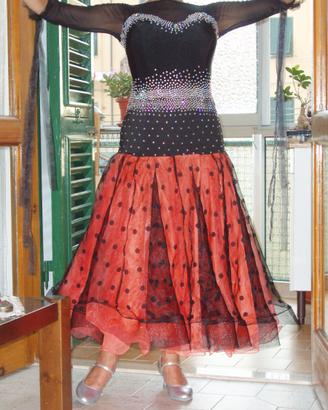 VESTITO DANZE STANDARD ARANIONE