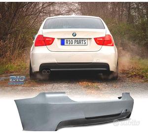 PARAURTI POSTERIORE BMW E90 LOOK M DOPPIA USCITA