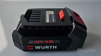 Batteria Wurth 12V 2Ah Cube + caricabatterie