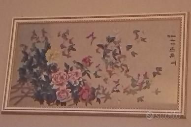 quadro in tela di seta 