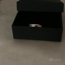 Anello Fede con cristallino bianco