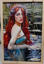 mio dipinto ad olio su tela applicata su tavola 60