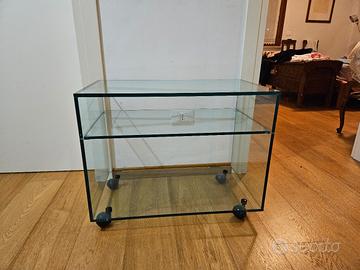 mobile porta tv in vetro