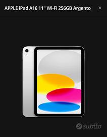 APPLE IPAD A16 256 GB Wi-Fi