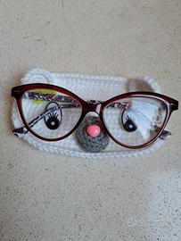 Poggia occhiali uncinetto 