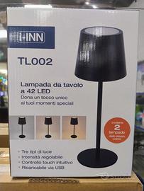 Lampade da tavolo a led nere ricaricabili  nuove
