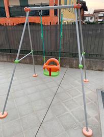 Smoby - Altalena Plus con seggiolino evolutivo