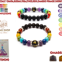 bracciale 7 chakra yoga reiki buddha aromaterapia