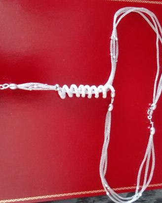 collier oro bianco 18k 750 (NUOVO)