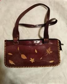 Borsa vero cuoio artigianale, pezzo unico