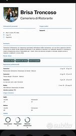 Cameriera di sala / Cameriera ai piani