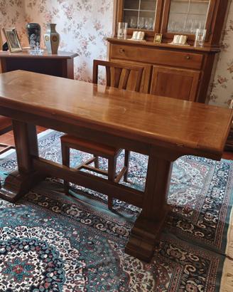 Tavolo in rovere massiccio apribile