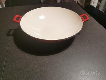 Wok rossa in ghisa