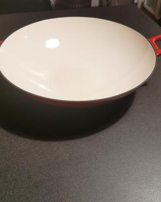 Wok rossa in ghisa