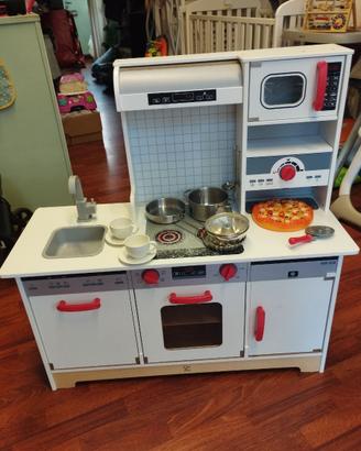 Cucina Legno Hape con luci, suoni e accessori
