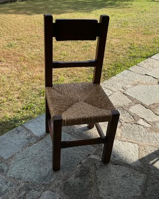 sedie artiganali da taverna o montagna