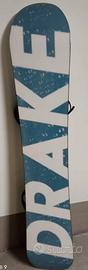 snowboard DRAKE team 158 tavola nuova mai usata