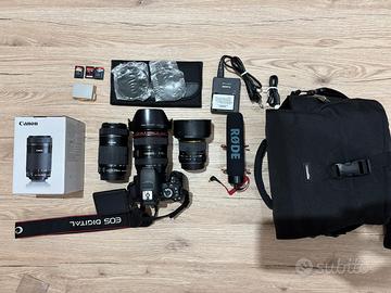 Canon EOS 650D + Serie L EF 24-105mm F4 + Kit