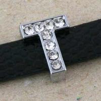 Lettere Argento e Swarovski per bracciali