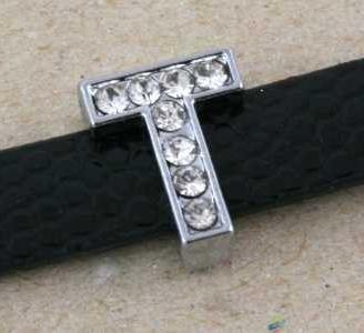 Lettere Argento e Swarovski per bracciali