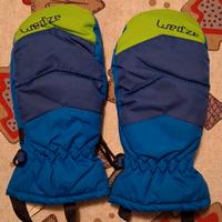 Guanti da neve muffole bambini Dechatlon 6 anni