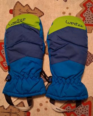 Guanti da neve muffole bambini Dechatlon 6 anni