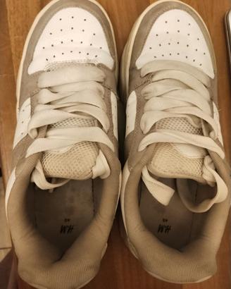 Sneakers H&M donna bianche e beige taglia 40