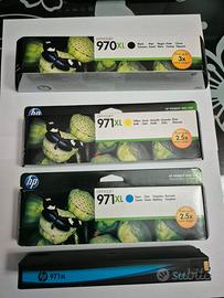 Cartucce Originali HP 970 XL e 971 XL mai aperte +