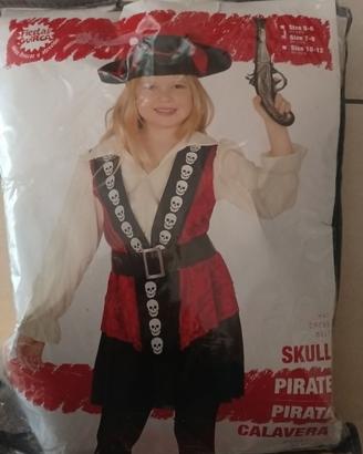 Vestito da pirata bambina 7-9 anni