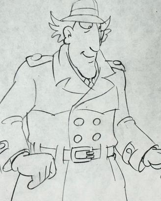 Disegno di animazione originale - Ispettore Gadget