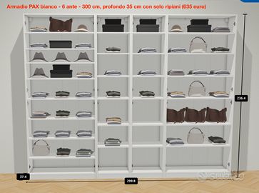 IKEA vari armadi, guardaroba, scaffali e scrivania