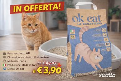 Biolettiera OK CAT 6L Made in Italy - Anti-Odore