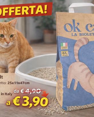Biolettiera OK CAT 6L Made in Italy - Anti-Odore