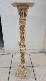 Colonna portafiori portavaso stile indiano