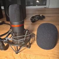 Mircofono a condensatore + ragno supporto antiurto