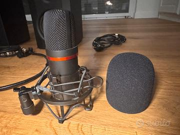 Mircofono a condensatore + ragno supporto antiurto