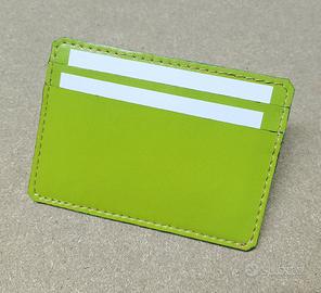 Porta Carte Credito Vera Pelle 
