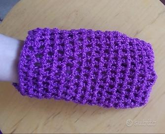 guanti esfoliante uncinetto