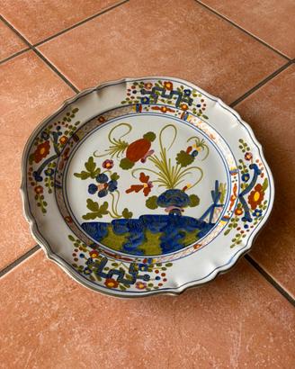 Piatto vintage in ceramica di Faenza